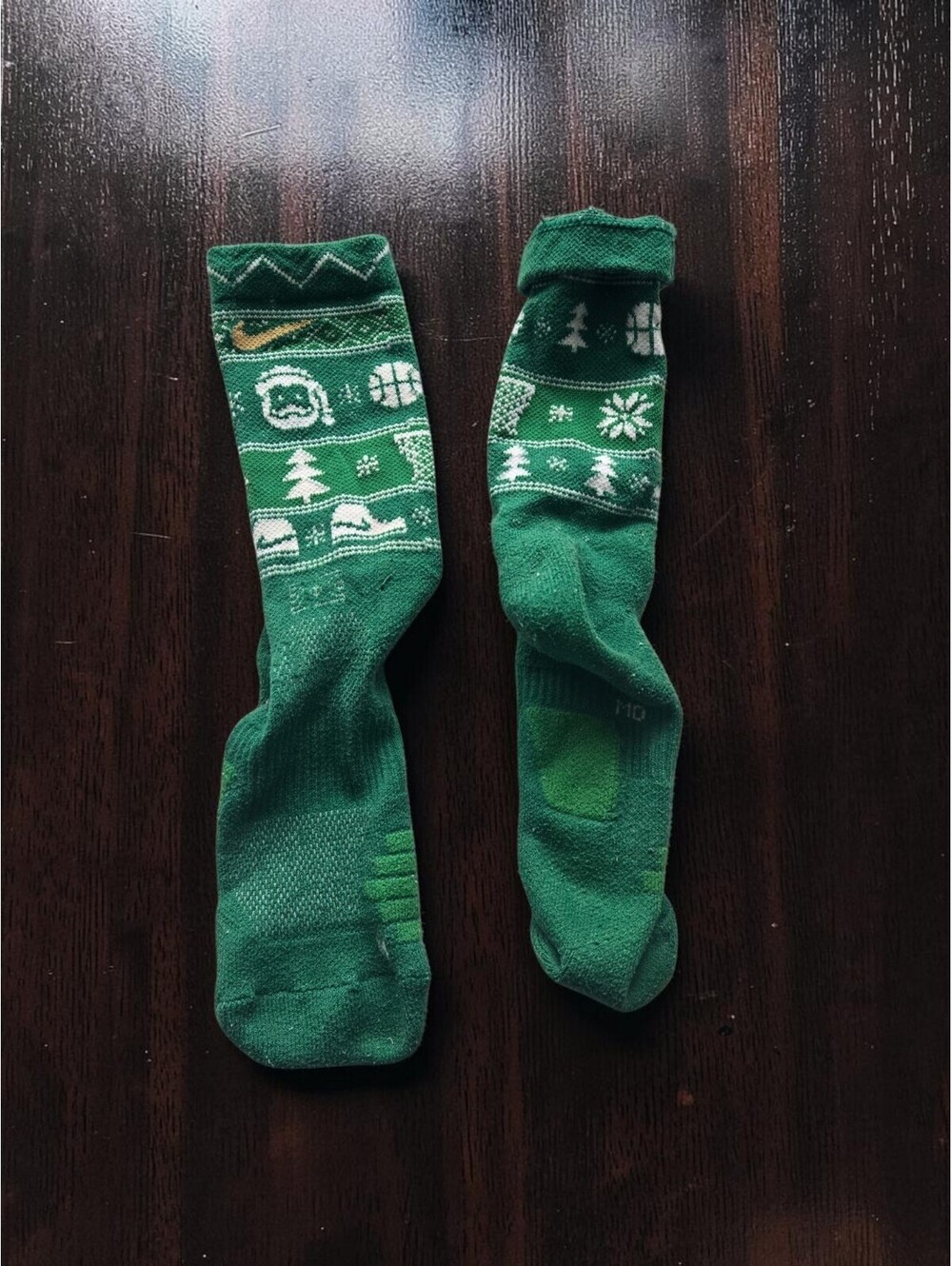 Nike Elite Christmas Crew Socks - Dri fit